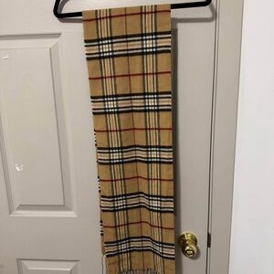 Burberry style Tan Plaid Scarf